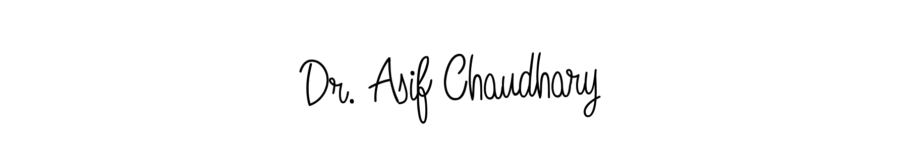 Design your own signature with our free online signature maker. With this signature software, you can create a handwritten (Angelique-Rose-font-FFP) signature for name Dr. Asif Chaudhary. Dr. Asif Chaudhary signature style 5 images and pictures png