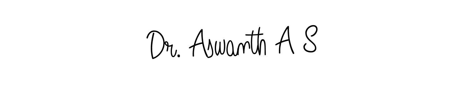 How to Draw Dr. Aswanth A S signature style? Angelique-Rose-font-FFP is a latest design signature styles for name Dr. Aswanth A S. Dr. Aswanth A S signature style 5 images and pictures png