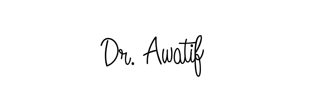 How to make Dr. Awatif signature? Angelique-Rose-font-FFP is a professional autograph style. Create handwritten signature for Dr. Awatif name. Dr. Awatif signature style 5 images and pictures png