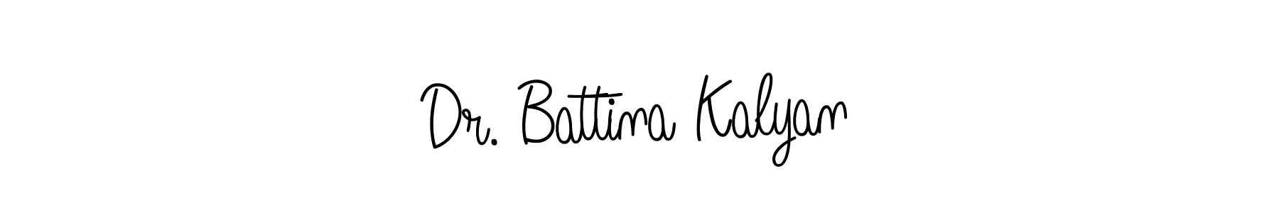 Dr. Battina Kalyan stylish signature style. Best Handwritten Sign (Angelique-Rose-font-FFP) for my name. Handwritten Signature Collection Ideas for my name Dr. Battina Kalyan. Dr. Battina Kalyan signature style 5 images and pictures png