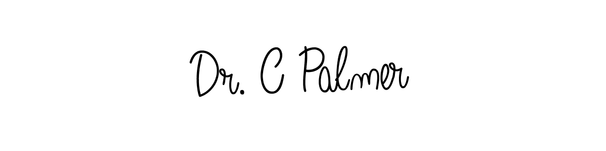 Dr. C Palmer stylish signature style. Best Handwritten Sign (Angelique-Rose-font-FFP) for my name. Handwritten Signature Collection Ideas for my name Dr. C Palmer. Dr. C Palmer signature style 5 images and pictures png