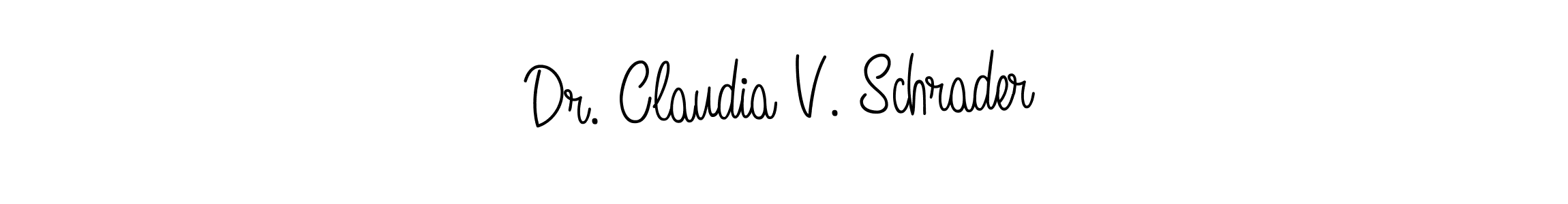 How to make Dr. Claudia V. Schrader signature? Angelique-Rose-font-FFP is a professional autograph style. Create handwritten signature for Dr. Claudia V. Schrader name. Dr. Claudia V. Schrader signature style 5 images and pictures png