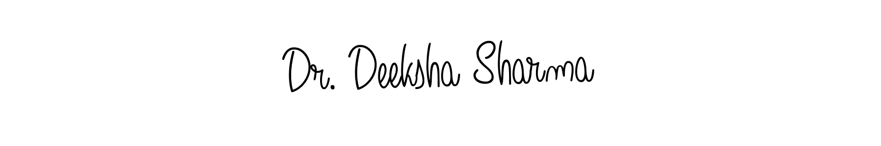 It looks lik you need a new signature style for name Dr. Deeksha Sharma. Design unique handwritten (Angelique-Rose-font-FFP) signature with our free signature maker in just a few clicks. Dr. Deeksha Sharma signature style 5 images and pictures png