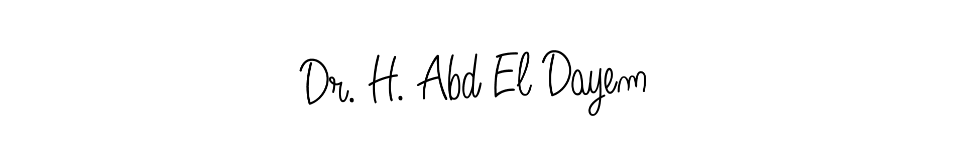 You can use this online signature creator to create a handwritten signature for the name Dr. H. Abd El Dayem. This is the best online autograph maker. Dr. H. Abd El Dayem signature style 5 images and pictures png