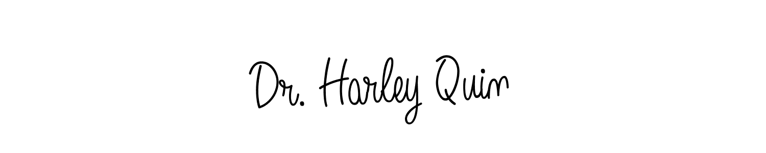 Design your own signature with our free online signature maker. With this signature software, you can create a handwritten (Angelique-Rose-font-FFP) signature for name Dr. Harley Quin. Dr. Harley Quin signature style 5 images and pictures png