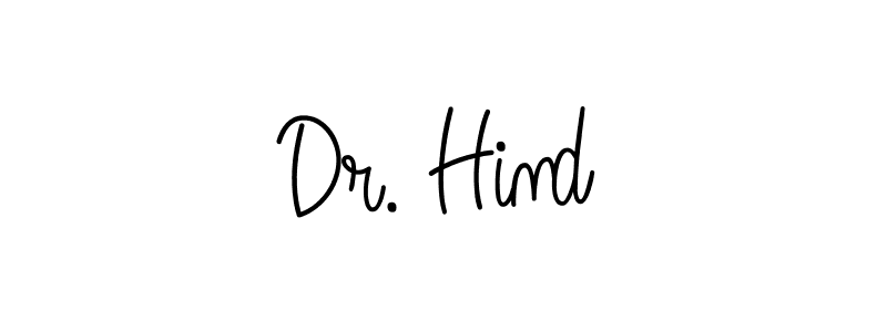 Create a beautiful signature design for name Dr. Hind. With this signature (Angelique-Rose-font-FFP) fonts, you can make a handwritten signature for free. Dr. Hind signature style 5 images and pictures png