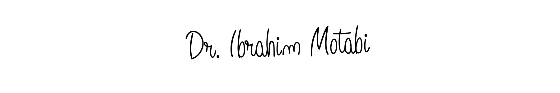 How to make Dr. Ibrahim Motabi name signature. Use Angelique-Rose-font-FFP style for creating short signs online. This is the latest handwritten sign. Dr. Ibrahim Motabi signature style 5 images and pictures png