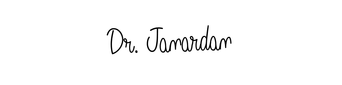 Dr. Janardan stylish signature style. Best Handwritten Sign (Angelique-Rose-font-FFP) for my name. Handwritten Signature Collection Ideas for my name Dr. Janardan. Dr. Janardan signature style 5 images and pictures png