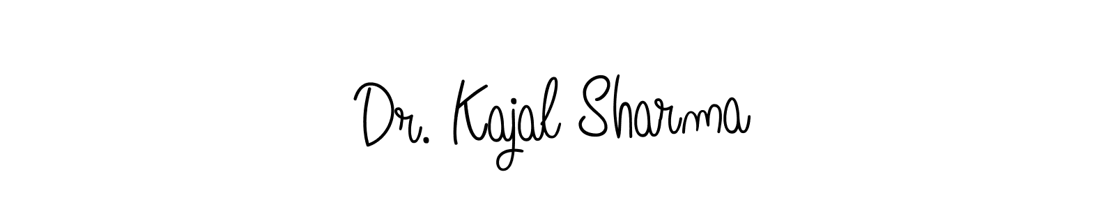 This is the best signature style for the Dr. Kajal Sharma name. Also you like these signature font (Angelique-Rose-font-FFP). Mix name signature. Dr. Kajal Sharma signature style 5 images and pictures png