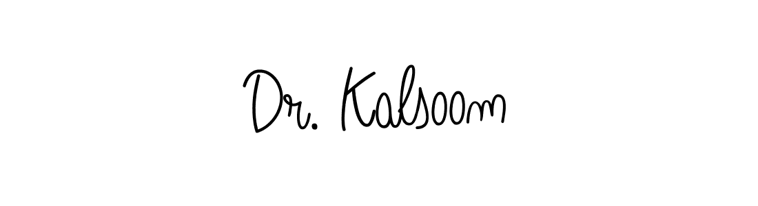 Angelique-Rose-font-FFP is a professional signature style that is perfect for those who want to add a touch of class to their signature. It is also a great choice for those who want to make their signature more unique. Get Dr. Kalsoom name to fancy signature for free. Dr. Kalsoom signature style 5 images and pictures png