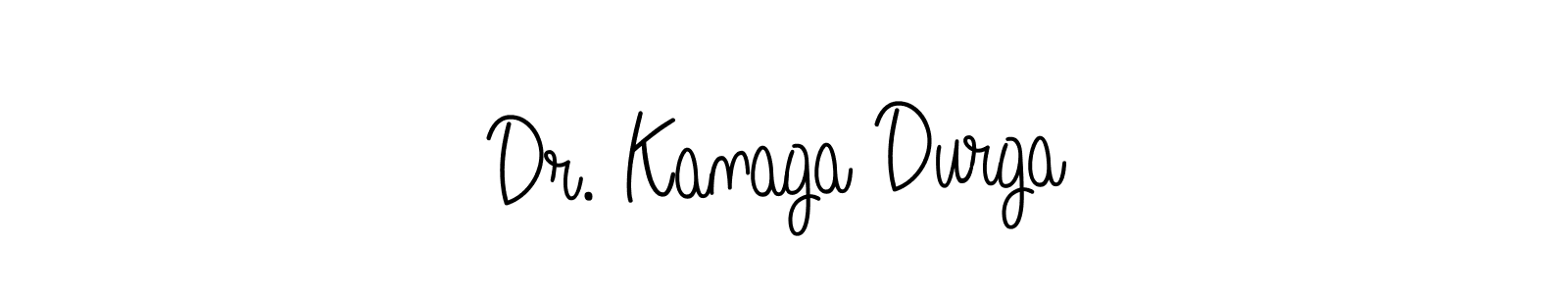 You should practise on your own different ways (Angelique-Rose-font-FFP) to write your name (Dr. Kanaga Durga) in signature. don't let someone else do it for you. Dr. Kanaga Durga signature style 5 images and pictures png