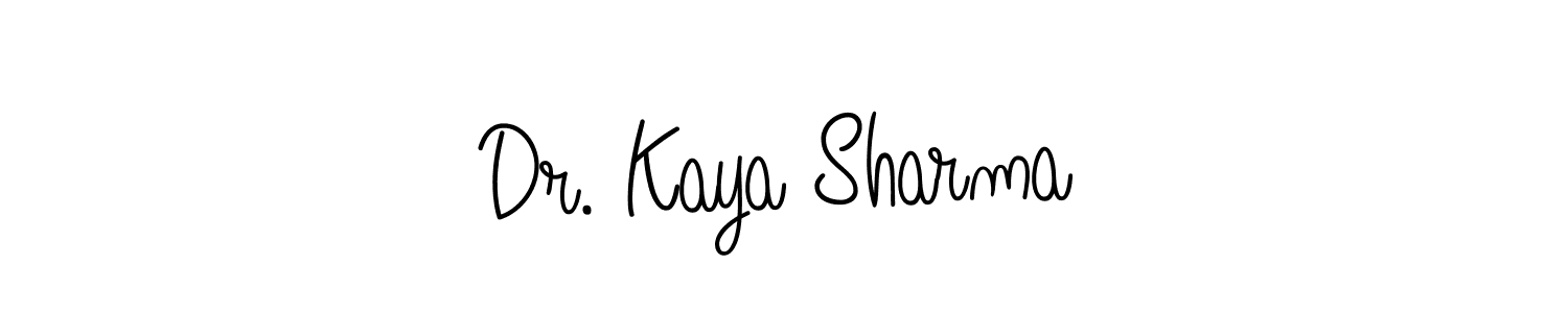 How to Draw Dr. Kaya Sharma signature style? Angelique-Rose-font-FFP is a latest design signature styles for name Dr. Kaya Sharma. Dr. Kaya Sharma signature style 5 images and pictures png