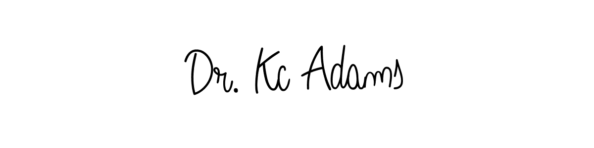 How to make Dr. Kc Adams name signature. Use Angelique-Rose-font-FFP style for creating short signs online. This is the latest handwritten sign. Dr. Kc Adams signature style 5 images and pictures png