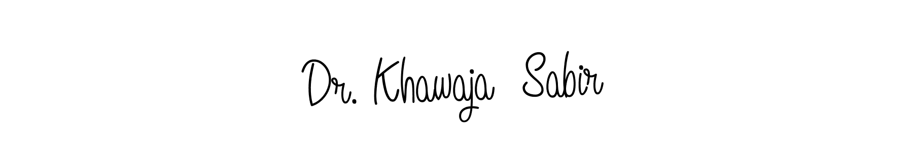 Angelique-Rose-font-FFP is a professional signature style that is perfect for those who want to add a touch of class to their signature. It is also a great choice for those who want to make their signature more unique. Get Dr. Khawaja  Sabir name to fancy signature for free. Dr. Khawaja  Sabir signature style 5 images and pictures png