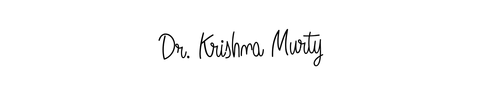 The best way (Angelique-Rose-font-FFP) to make a short signature is to pick only two or three words in your name. The name Dr. Krishna Murty include a total of six letters. For converting this name. Dr. Krishna Murty signature style 5 images and pictures png