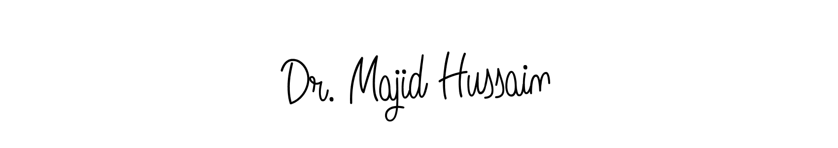 The best way (Angelique-Rose-font-FFP) to make a short signature is to pick only two or three words in your name. The name Dr. Majid Hussain include a total of six letters. For converting this name. Dr. Majid Hussain signature style 5 images and pictures png