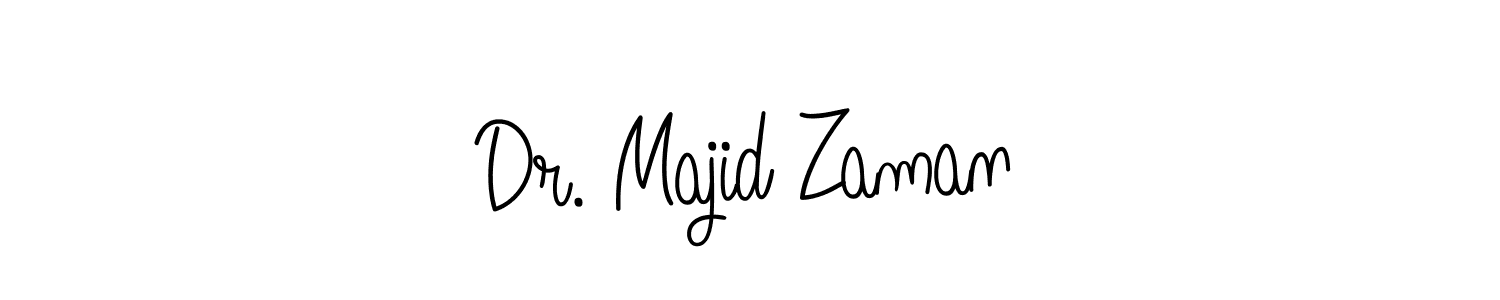 Create a beautiful signature design for name Dr. Majid Zaman. With this signature (Angelique-Rose-font-FFP) fonts, you can make a handwritten signature for free. Dr. Majid Zaman signature style 5 images and pictures png