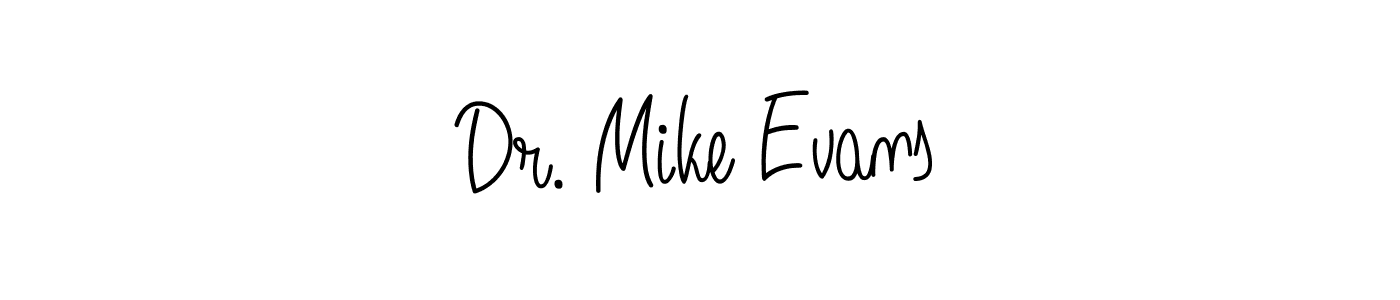 You should practise on your own different ways (Angelique-Rose-font-FFP) to write your name (Dr. Mike Evans) in signature. don't let someone else do it for you. Dr. Mike Evans signature style 5 images and pictures png