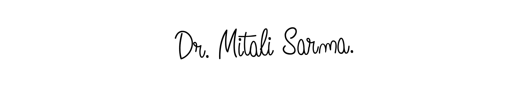 if you are searching for the best signature style for your name Dr. Mitali Sarma.. so please give up your signature search. here we have designed multiple signature styles  using Angelique-Rose-font-FFP. Dr. Mitali Sarma. signature style 5 images and pictures png