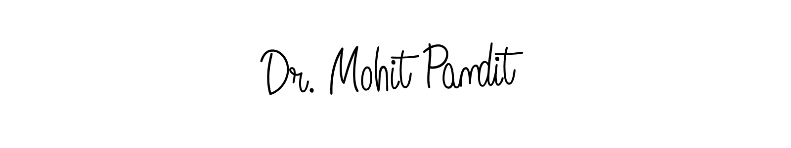 Use a signature maker to create a handwritten signature online. With this signature software, you can design (Angelique-Rose-font-FFP) your own signature for name Dr. Mohit Pandit. Dr. Mohit Pandit signature style 5 images and pictures png