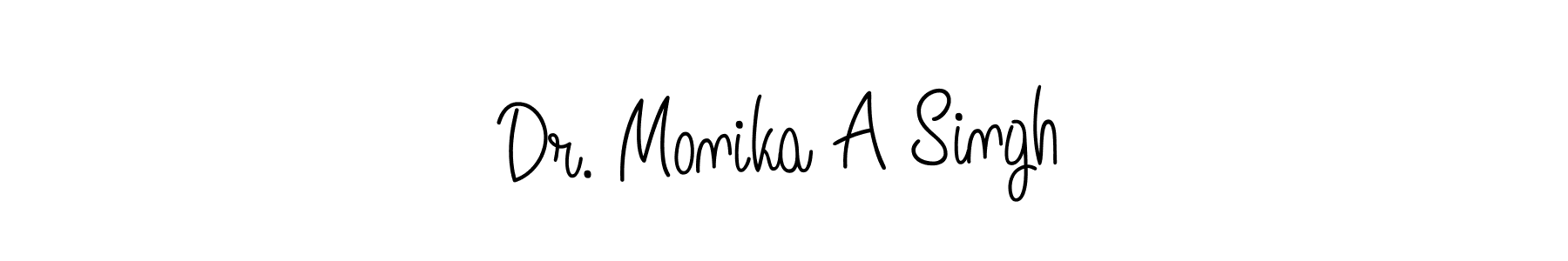 How to make Dr. Monika A Singh signature? Angelique-Rose-font-FFP is a professional autograph style. Create handwritten signature for Dr. Monika A Singh name. Dr. Monika A Singh signature style 5 images and pictures png