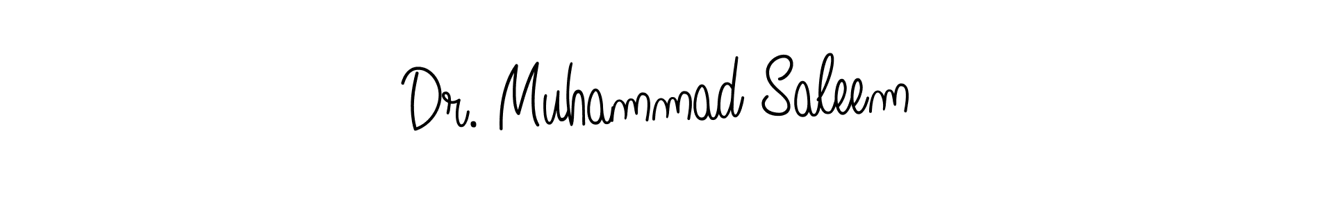 Create a beautiful signature design for name Dr. Muhammad Saleem. With this signature (Angelique-Rose-font-FFP) fonts, you can make a handwritten signature for free. Dr. Muhammad Saleem signature style 5 images and pictures png