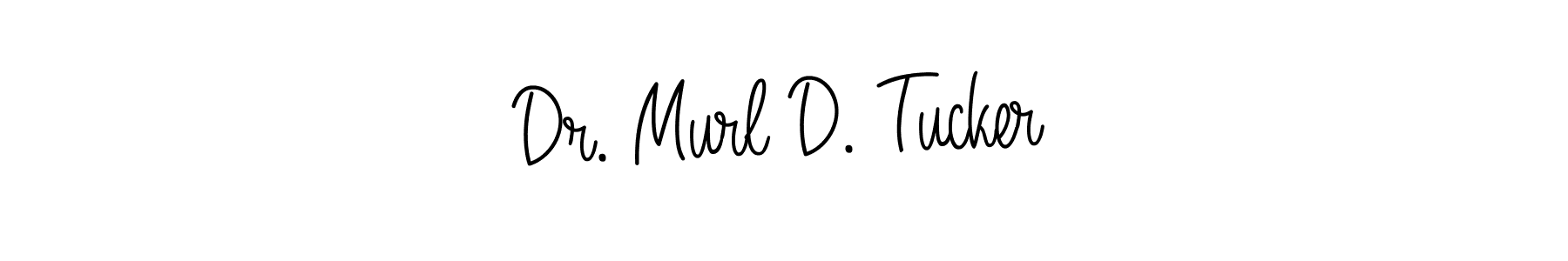 The best way (Angelique-Rose-font-FFP) to make a short signature is to pick only two or three words in your name. The name Dr. Murl D. Tucker include a total of six letters. For converting this name. Dr. Murl D. Tucker signature style 5 images and pictures png