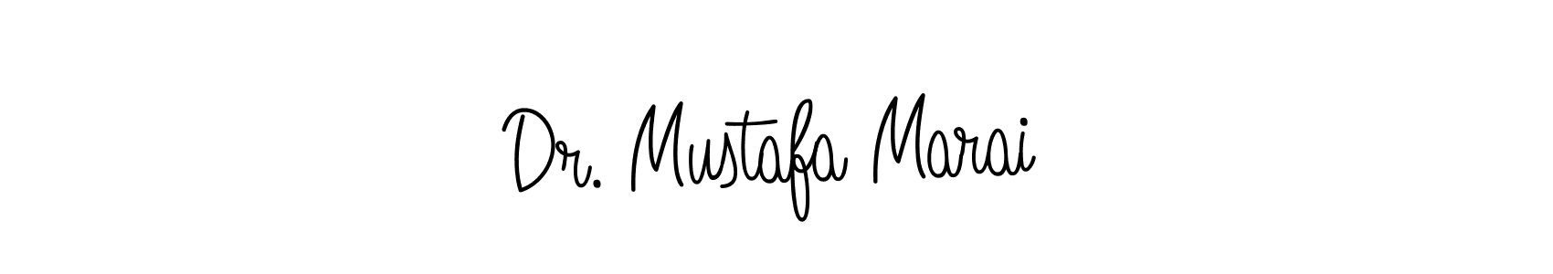 Design your own signature with our free online signature maker. With this signature software, you can create a handwritten (Angelique-Rose-font-FFP) signature for name Dr. Mustafa Marai. Dr. Mustafa Marai signature style 5 images and pictures png