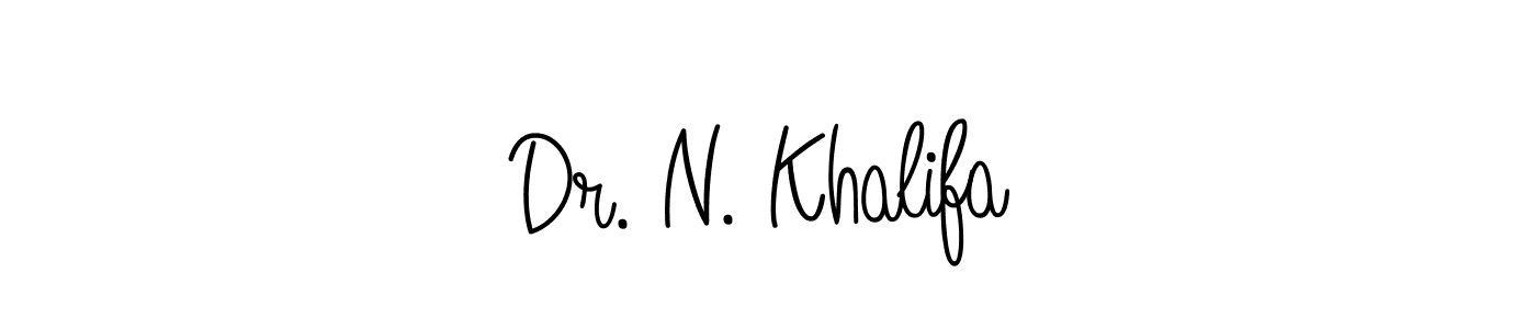 Check out images of Autograph of Dr. N. Khalifa name. Actor Dr. N. Khalifa Signature Style. Angelique-Rose-font-FFP is a professional sign style online. Dr. N. Khalifa signature style 5 images and pictures png