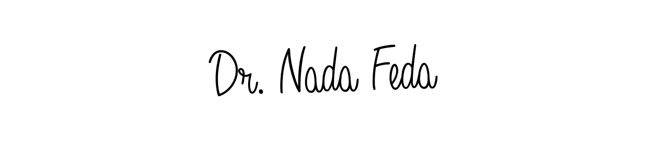 It looks lik you need a new signature style for name Dr. Nada Feda. Design unique handwritten (Angelique-Rose-font-FFP) signature with our free signature maker in just a few clicks. Dr. Nada Feda signature style 5 images and pictures png