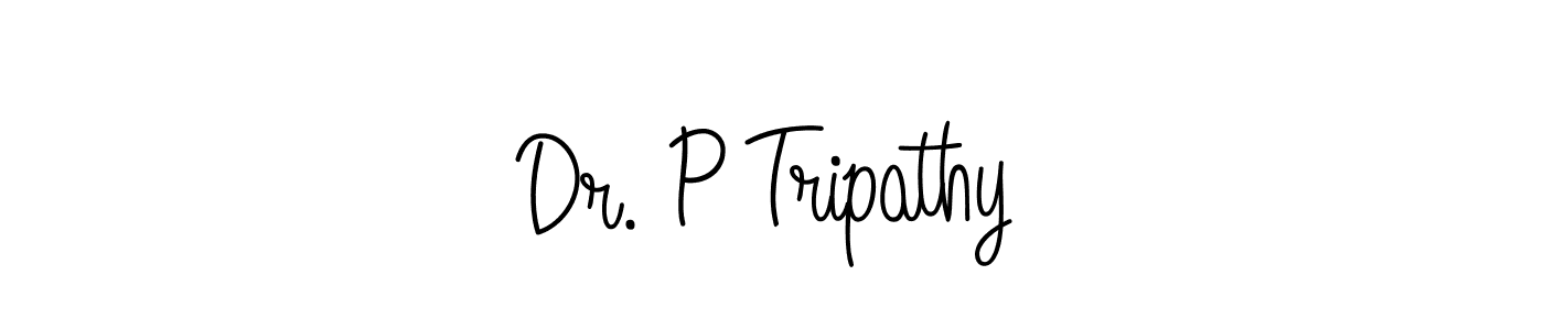 How to make Dr. P Tripathy signature? Angelique-Rose-font-FFP is a professional autograph style. Create handwritten signature for Dr. P Tripathy name. Dr. P Tripathy signature style 5 images and pictures png