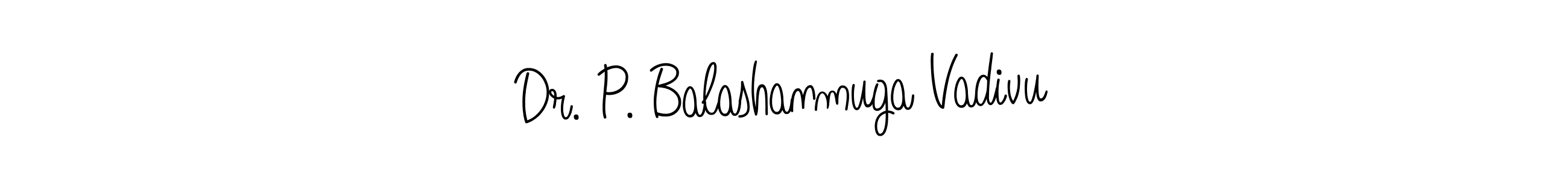 Also You can easily find your signature by using the search form. We will create Dr. P. Balashanmuga Vadivu name handwritten signature images for you free of cost using Angelique-Rose-font-FFP sign style. Dr. P. Balashanmuga Vadivu signature style 5 images and pictures png