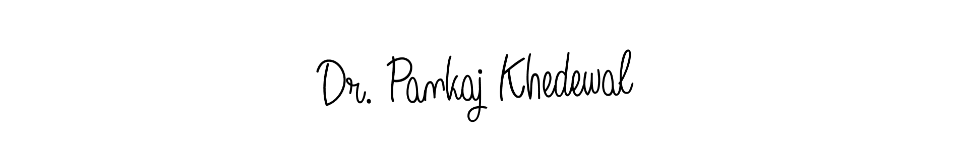 Dr. Pankaj Khedewal stylish signature style. Best Handwritten Sign (Angelique-Rose-font-FFP) for my name. Handwritten Signature Collection Ideas for my name Dr. Pankaj Khedewal. Dr. Pankaj Khedewal signature style 5 images and pictures png