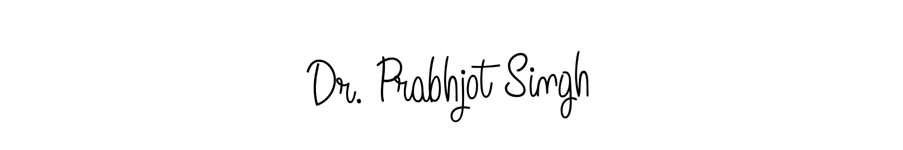 The best way (Angelique-Rose-font-FFP) to make a short signature is to pick only two or three words in your name. The name Dr. Prabhjot Singh include a total of six letters. For converting this name. Dr. Prabhjot Singh signature style 5 images and pictures png