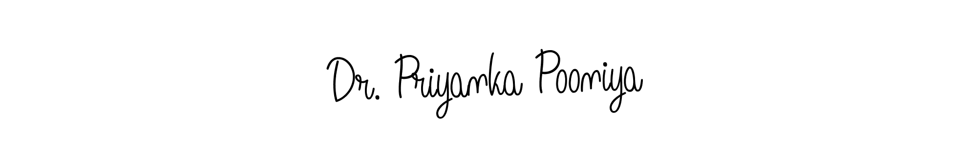 Angelique-Rose-font-FFP is a professional signature style that is perfect for those who want to add a touch of class to their signature. It is also a great choice for those who want to make their signature more unique. Get Dr. Priyanka Pooniya name to fancy signature for free. Dr. Priyanka Pooniya signature style 5 images and pictures png