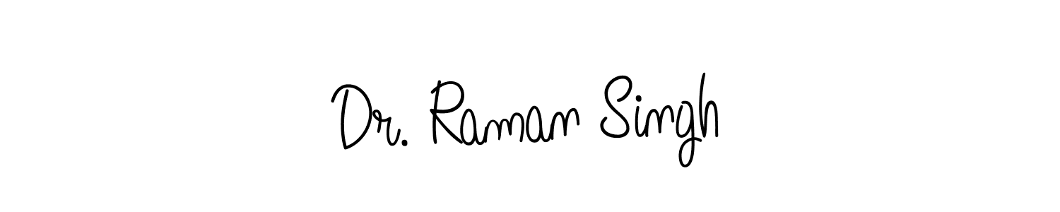 The best way (Angelique-Rose-font-FFP) to make a short signature is to pick only two or three words in your name. The name Dr. Raman Singh include a total of six letters. For converting this name. Dr. Raman Singh signature style 5 images and pictures png