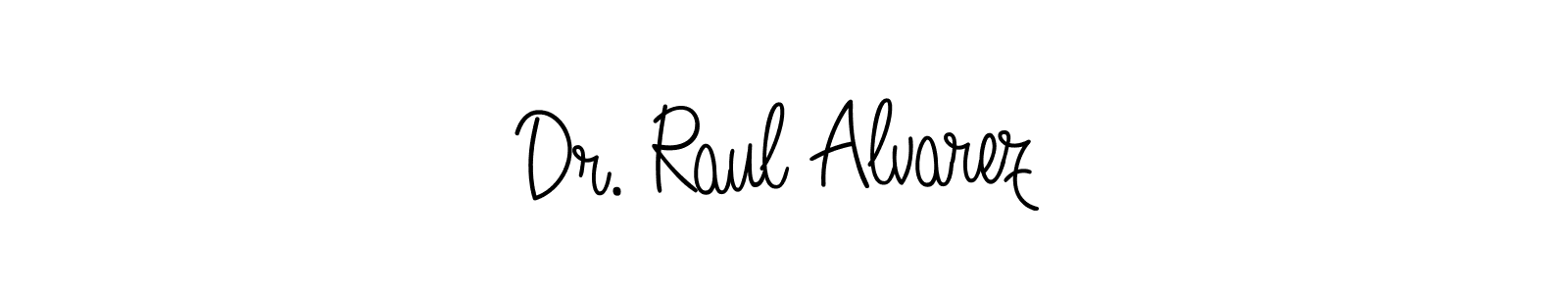 The best way (Angelique-Rose-font-FFP) to make a short signature is to pick only two or three words in your name. The name Dr. Raul Alvarez include a total of six letters. For converting this name. Dr. Raul Alvarez signature style 5 images and pictures png