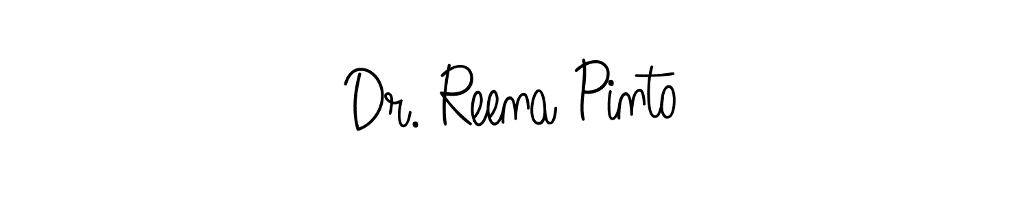 How to make Dr. Reena Pinto name signature. Use Angelique-Rose-font-FFP style for creating short signs online. This is the latest handwritten sign. Dr. Reena Pinto signature style 5 images and pictures png