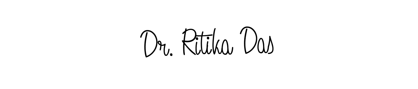 How to make Dr. Ritika Das name signature. Use Angelique-Rose-font-FFP style for creating short signs online. This is the latest handwritten sign. Dr. Ritika Das signature style 5 images and pictures png