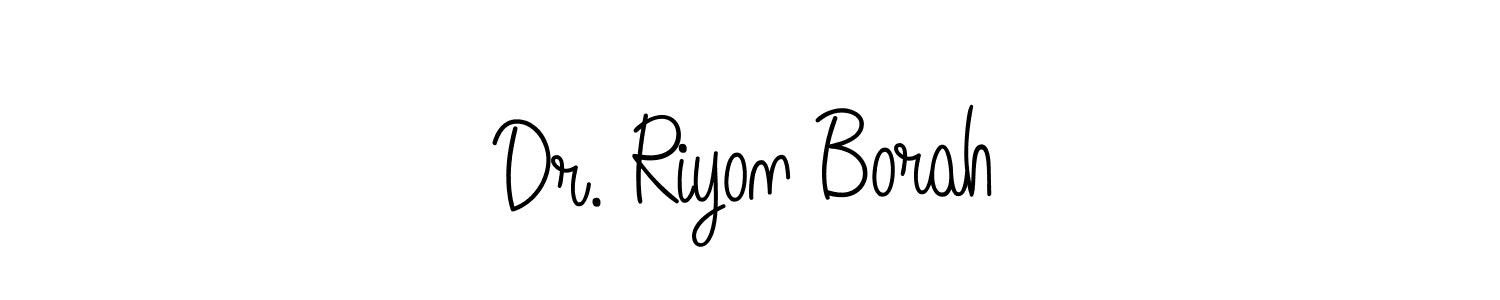 How to Draw Dr. Riyon Borah signature style? Angelique-Rose-font-FFP is a latest design signature styles for name Dr. Riyon Borah. Dr. Riyon Borah signature style 5 images and pictures png