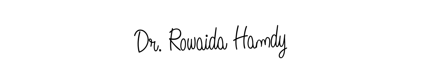 How to Draw Dr. Rowaida Hamdy signature style? Angelique-Rose-font-FFP is a latest design signature styles for name Dr. Rowaida Hamdy. Dr. Rowaida Hamdy signature style 5 images and pictures png