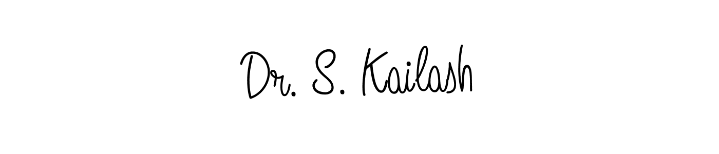 Create a beautiful signature design for name Dr. S. Kailash. With this signature (Angelique-Rose-font-FFP) fonts, you can make a handwritten signature for free. Dr. S. Kailash signature style 5 images and pictures png