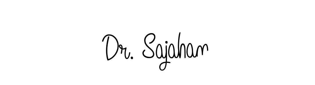 Design your own signature with our free online signature maker. With this signature software, you can create a handwritten (Angelique-Rose-font-FFP) signature for name Dr. Sajahan. Dr. Sajahan signature style 5 images and pictures png