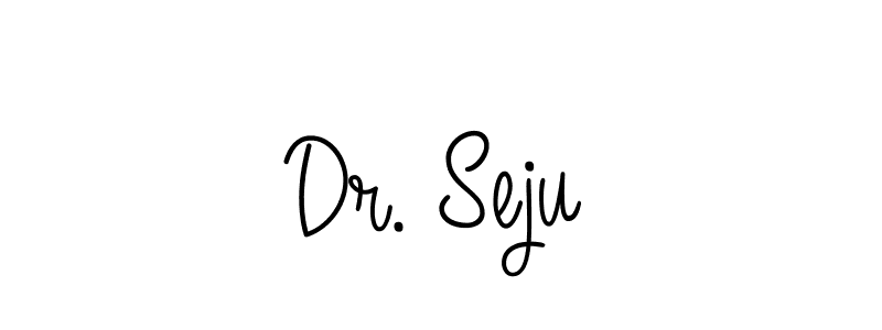 Make a beautiful signature design for name Dr. Seju. With this signature (Angelique-Rose-font-FFP) style, you can create a handwritten signature for free. Dr. Seju signature style 5 images and pictures png