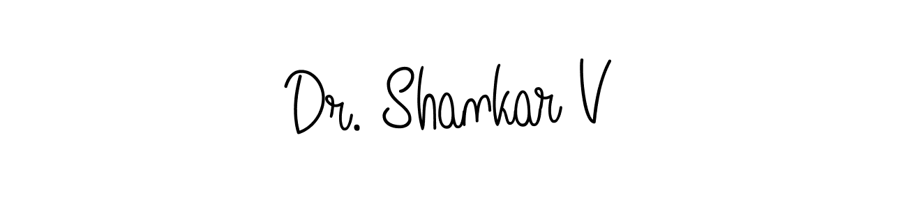 Make a beautiful signature design for name Dr. Shankar V. With this signature (Angelique-Rose-font-FFP) style, you can create a handwritten signature for free. Dr. Shankar V signature style 5 images and pictures png