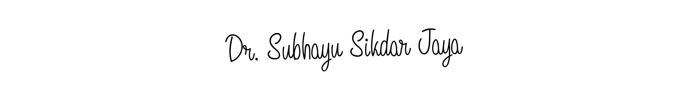 It looks lik you need a new signature style for name Dr. Subhayu Sikdar Jaya. Design unique handwritten (Angelique-Rose-font-FFP) signature with our free signature maker in just a few clicks. Dr. Subhayu Sikdar Jaya signature style 5 images and pictures png