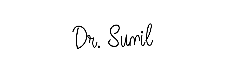 Create a beautiful signature design for name Dr. Sunil. With this signature (Angelique-Rose-font-FFP) fonts, you can make a handwritten signature for free. Dr. Sunil signature style 5 images and pictures png