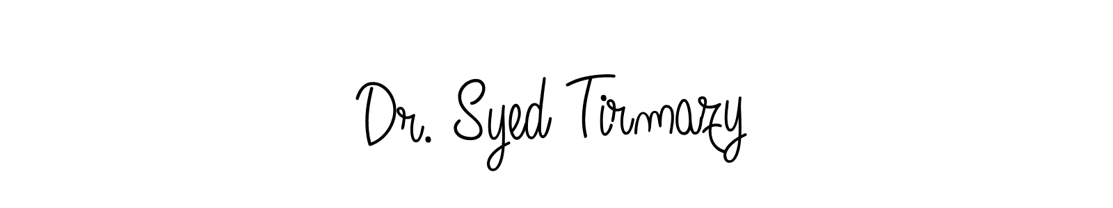 Use a signature maker to create a handwritten signature online. With this signature software, you can design (Angelique-Rose-font-FFP) your own signature for name Dr. Syed Tirmazy. Dr. Syed Tirmazy signature style 5 images and pictures png