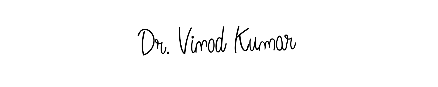 Also we have Dr. Vinod Kumar name is the best signature style. Create professional handwritten signature collection using Angelique-Rose-font-FFP autograph style. Dr. Vinod Kumar signature style 5 images and pictures png