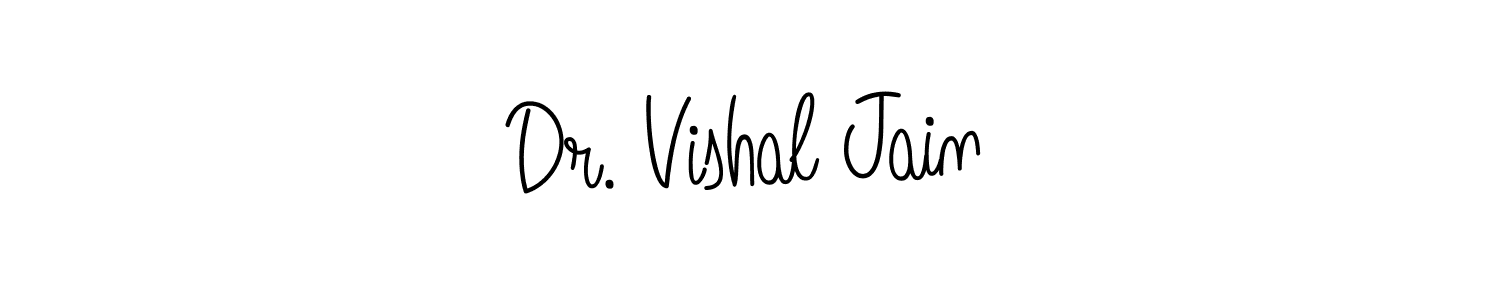 How to Draw Dr. Vishal Jain signature style? Angelique-Rose-font-FFP is a latest design signature styles for name Dr. Vishal Jain. Dr. Vishal Jain signature style 5 images and pictures png